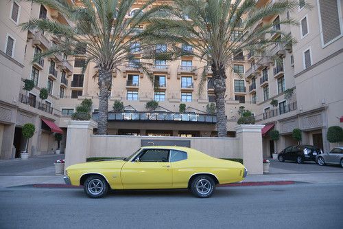 Powerhouse 1971 chevrolet chevelle 454 ss yellow california car no reserve