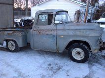 55 chevy short box truck in barn for 30 years and from arizona before that.
