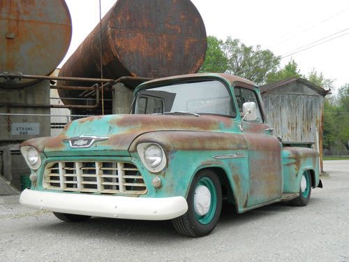 1955 chevy truck rat rod hot rod patina v8 shop truck c10 custom fast disc brake