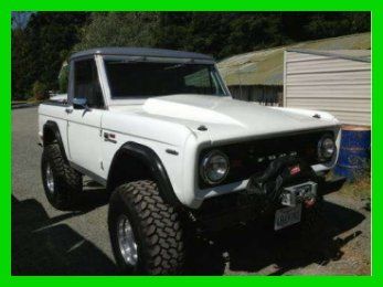 1969 ford bronco turbo charged diesel lifted 4x4 leather 5 speed manual  rare