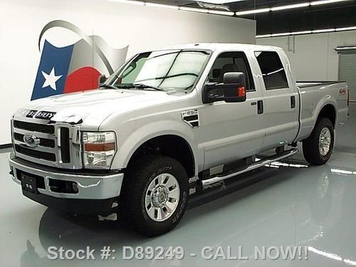 2008 ford f-250 crew 4x4 5.4l v8 6-pass side steps 66k texas direct auto
