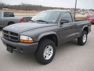 Grey  3.9l v6 4wd regular cab clean 1 owner  low miles good tires straight body