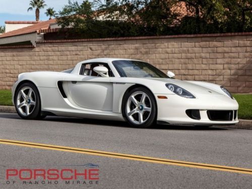 Used 2005 porsche carrera gt white luggage set car cover bose sound system