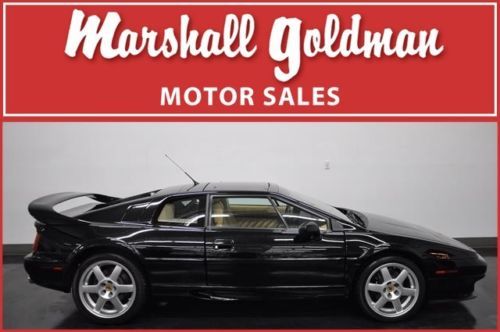 1997 lotus esprit v8 in black with tan only 5700 miles glass roof