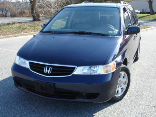 2004 honda odyssey ex-l leather dvd 1 owner no reserve clean carfax