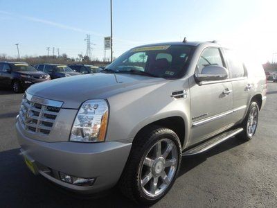 2008 cadillac escalade suv 6.2l nav quad cpt chairs tow hitch with 40,563 miles