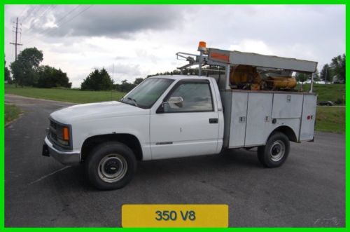 1996 used 5.7l v8 service mechanic utility work cargo 1 one chevy good tires