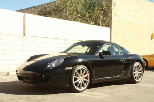 Porsche cayman s black on black sport option rebuilt engine warranty