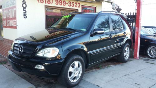 2004 mercedes benz ml 350 black suv with low miles