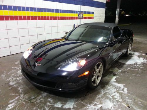 2008 corvette convertible 3lt triple black 6 speed