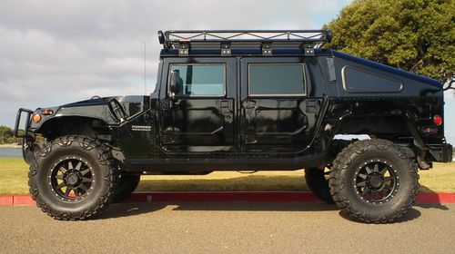 2000 hummer h1 hmc4 with slant back shell lifted 4" 38 tires rock rails winch