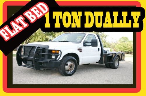 Texas one owner diesel v8 6.4l powerstroke reg cab flat bed dually 75 pic video