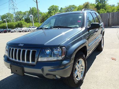 Low reserve 04 grand cherokee special edition 4wd blue/black lthr v8 one owner