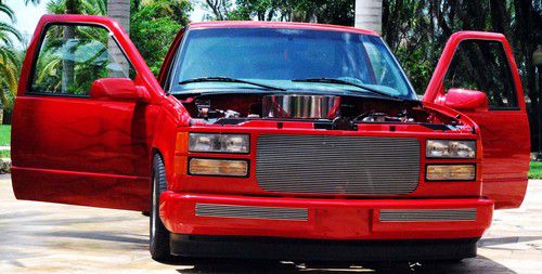1996 gmc siera1,000hp custom pickup truck (less running on 93 octane pump gas)