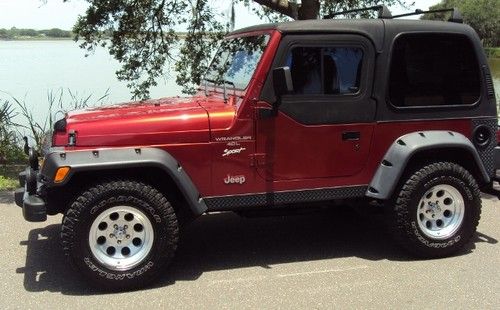 1998 jeep wrangler-tj-sport.  hard top - a/c