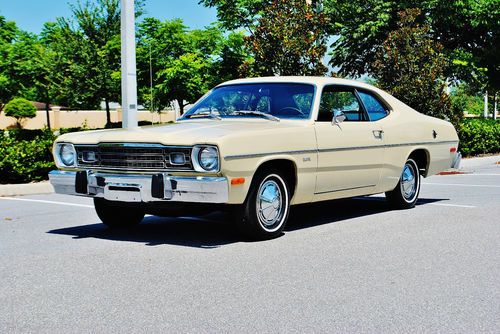 1 owner just 18,866 miles 1974 plymouth duster 6 cly auto all original must look