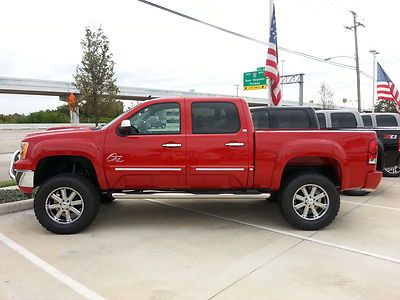 Onstar. red. two tone interior, black and red. lifted!