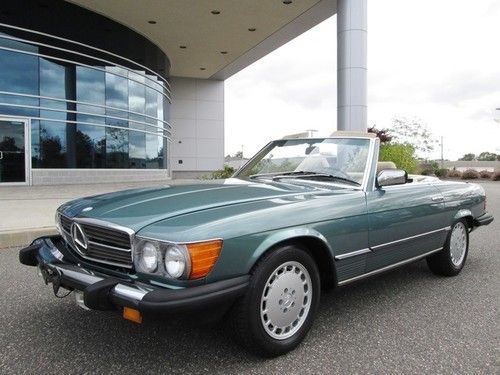 1985 mercedes-benz 380sl low miles stunning rare color service records