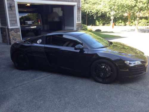 2008 audi r8 black/blk 4.2l v8 stasis supercharged 550+hp all options/ r-tronic!