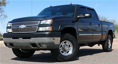 No reserve 2005 chevy 2500hd duramax diesel crew 4x4 leather well maint. clean