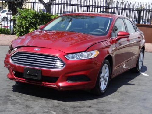 2014 ford fusion se damaged rebuildable salvage fixable runs! priced to sell!