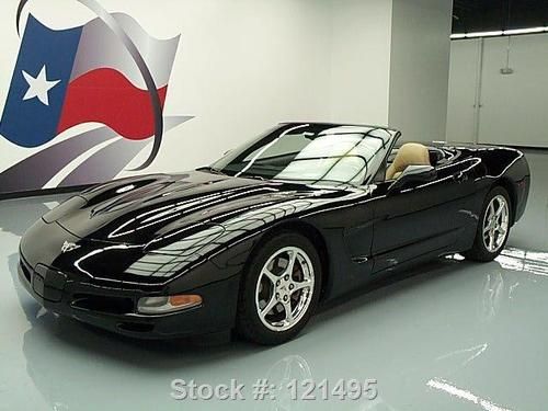 2003 chevy corvette convertible 6-speed leather hud 35k texas direct auto