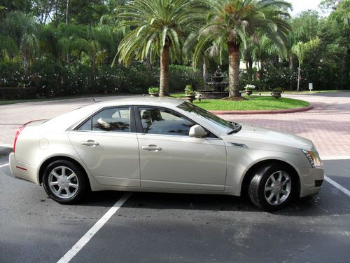 2008 cadillac cts, 37,000 miles, certified, navigation, gold mist