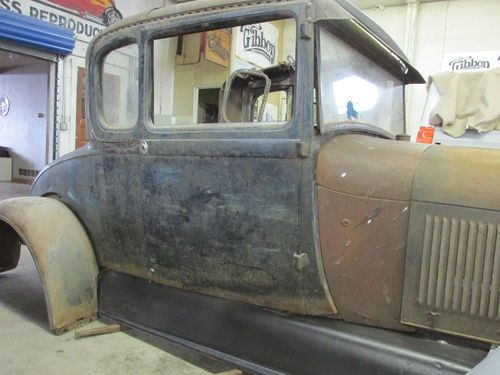 1928 1929 ford model a coupe body frame project hot rod rat rod fenders