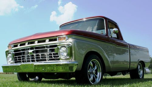 1965 ford f-100 shortbed 6' pickup truck v8, restored, hot rod, street rod,