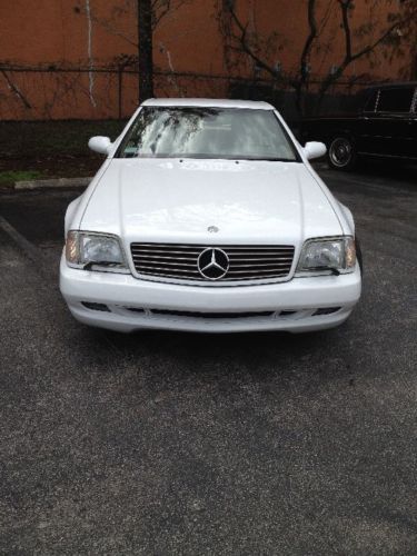 Mercedes-benz 500-series two door white exterior with leather for $ 0.99
