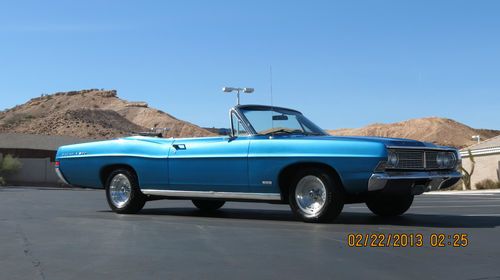 1968 ford galaxie 500 convertible factory 390,a/c,disk brakes matching numbers
