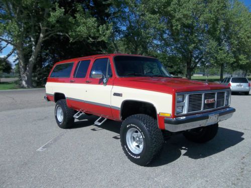 1986 gmc suburban sierra classic 2500 4x4 automatic 4&#034; lift 93,000 original mile