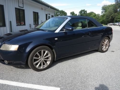 2003 audi a4 3.0 automatic 2-door convertible leather a/c no reserve non smoker