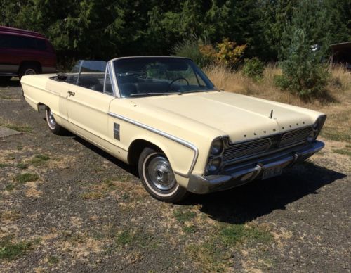 1966 plymouth fury iii convertible vert 318 poly auto yellow black automatic 383