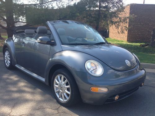 2004 volkswagen beetle gls convertible 2 owner, low mileage ,no reserve, lesther