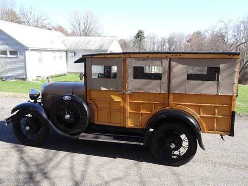 1929 ford station wagon- woodie- woody wagon