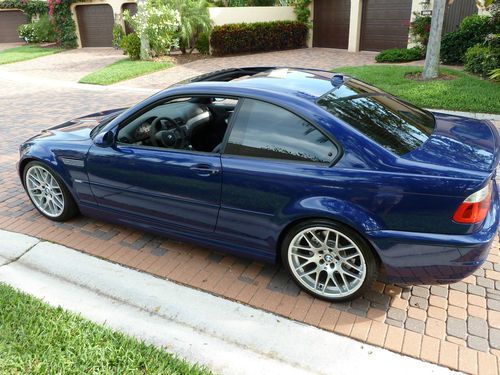 Bmw m3 zcp competition package -- interlagos blue/black leather
