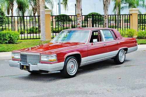 Absolutely mint 1990 cadillac fleetwood brougham just 50428 miles 5.7 v-8 loaded