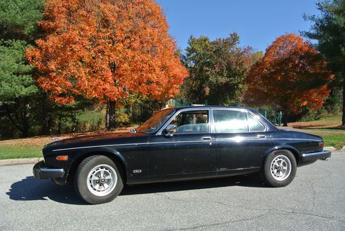 1985 jaguar xj6, black with tan leather interior with 78,000 miles