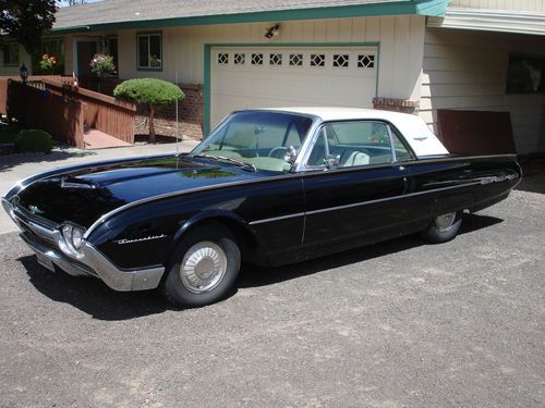 1962 thunderbird, orig owner, always garaged ,great condition, black beauty