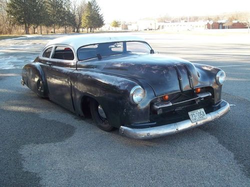 1950 chevy rat rod chopped,widened &amp; *dropped* modern chassis *must see* hot rod