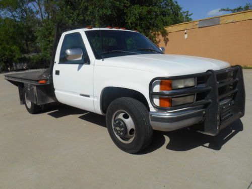 Perfect running 1998 chevrolet 3500 dually flatbed single cab cold ac clean titl
