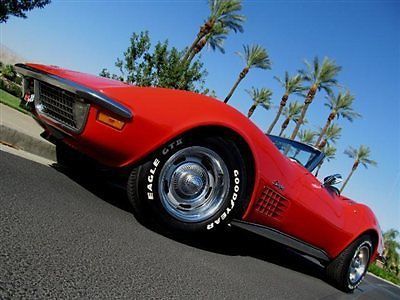 1970 chevrolet corvette stingray roadster 63000 original mile 4 speed no reserve