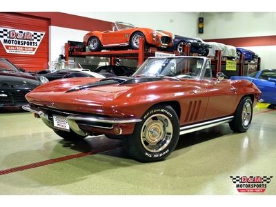 1965 chevrolet corvette convertible rally red great driver