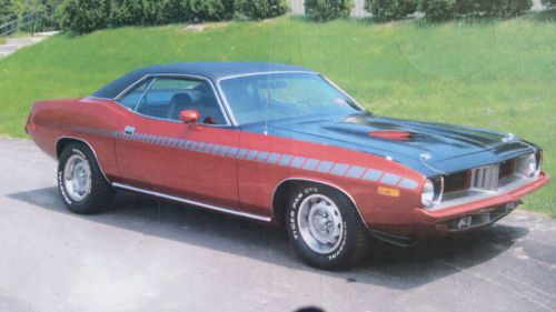 1974 cuda original broadcast sheet clean muscle car