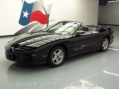 1999 pontiac firebird trans am convertible leather 34k texas direct auto