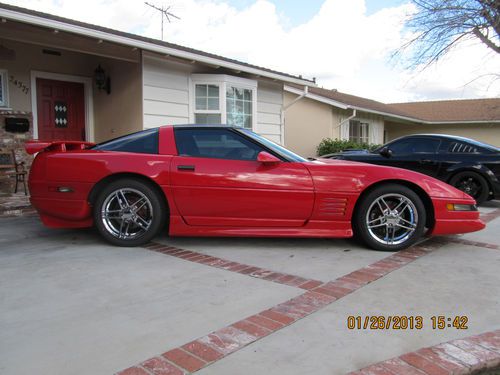 1991 chevrolet corvette hatchback, body kit, glass top, newer wheels, new tires