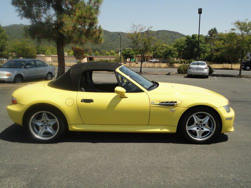 Bmw 1999 m roadster dakar yellow 2 calif owners, collector quality orig. example