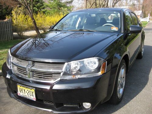2008 dodge avenger r/t - metalic black with grey leather. fully loaded