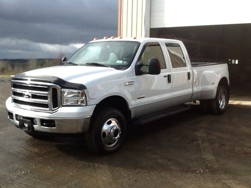 1 ton dually 4 wheel drive super duty ford f350 crew cab leather 2006 lariat